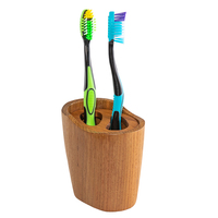 63112     Whitecap Oval Toothbrush Holder (Oiled) - Teak     89274