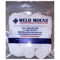 102450     Weld Mount 3" White Round Poly Insulation Washer - 50-Pack     89995