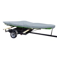 4012XF-10     Carver Poly-Flex II Extra Wide Styled-to-Fit Cover f/12.5' Fishing Kayaks Trailerable- Grey     90605