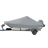 71017S-11     Carver Sun-DURA&reg; Styled-to-Fit Boat Cover f/17.5' Bay Style Center Console Fishing Boats - Grey     90933