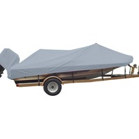 77216S-11     Carver Sun-DURA&reg; Styled-to-Fit Boat Cover f/16.5' Wide Style Bass Boats - Grey     91118