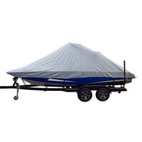 82121S-11     Carver Sun-DURA&reg; Specialty Boat Cover f/21.5' Inboard Tournament Ski Boats w/Wide Bow &amp; Swim Platform - Grey     91197