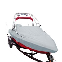 97019S-11     Carver Sun-DURA&reg; Specialty Boat Cover f/19.5' V-Hull Runabouts w/Tower - Grey     91226