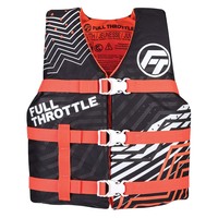 112200-105-002-22     Full Throttle Youth Nylon Life Jacket - Pink/Black     91332