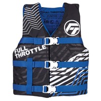 112200-500-002-22     Full Throttle Youth Nylon Life Jacket - Blue/Black     91333