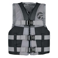 112200-701-010-22     Full Throttle Teen Nylon Life Jacket - Grey/Black     91334