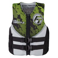 142400-400-009-22     Full Throttle Junior Hinged Neoprene Life Jacket - Green     91354