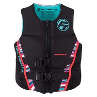 142500-105-810-22     Full Throttle Women's Rapid-Dry Flex-Back Life Jacket - Women's XS - Pink/Black     91370