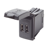 BS-1039   BLA   Blue Sea Systems Dual USB Chargers  - Fast Charge 4.8A