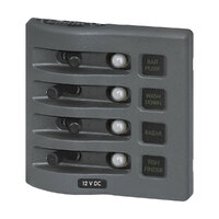 BS-4374   BLA   Blue Sea Systems WeatherDeck Switch Panel - Circuit Breaker