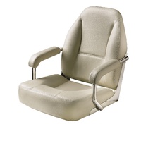 Vetus Marine Part     CHFASW     MASTER Helm seat with stainless steel frame, white