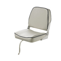 Vetus Marine Part     CHFSWW     FISHERMAN Classic folding seat, white with dark blue seams