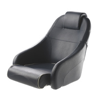 Vetus Marine Part     CHFUSB     KING Helm seat with flip-up squab, dark blue with white seams