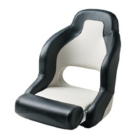 Vetus Marine Part     CHSPORTWB     PILOT, sports helm seat with flip up squab, black and white