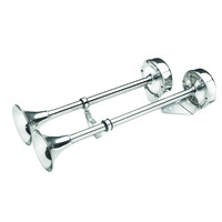 Vetus Marine Part     H24D     Double trumpet horn, 24 V, stainless steel. Set high pitch and low pitch