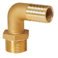 Vetus Marine Part     HPM1B     Hose pillar, brass, 90 degree angled, G 1, hose Ø 25 mm