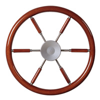 Vetus Marine Part     KWL38     Steering wheel with mahogany rim and spokes, type KWL38, Ø 380 mm