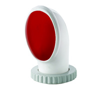 Vetus Marine Part     LIBEC     Cowl ventilator type Libec, silicone with red interior, Ø 75 mm (incl. synthetic deck ring and nut)