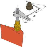 Vetus Marine Part     RFU1718     Rudder position sensor type RFU1718