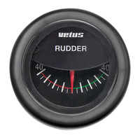 Vetus Marine Part     RPI1800B     Rudder position indicator, black, 12/24V, cut-out size Ø 52 mm (excl. sensor)