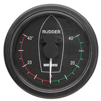 Vetus Marine Part     RPI1810B     Rudder position indicator, black, 12/24V, cut-out size Ø 107 mm (excl. sensor)