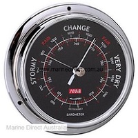 RWB4569   Barometer CP Brs Blk 95mm