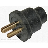 RWB562   Elec 2 Pin Plug Only Rubb