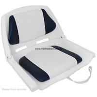 RWB6513   Seat White-Padded Blue/Wh