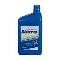 S18-9500-2   BLA   Sierra Marine Outboard 2-Stroke Engine Oil  - Premium "Blue" TC-W3