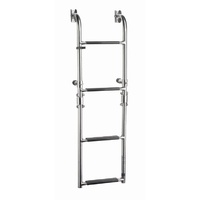 Vetus Marine Part     SLF4A     Folding stainless steel (AISI 316) boarding ladder, transom mounted, with 4 steps, unfolded length 905 mm