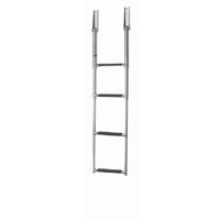 Vetus Marine Part     SLT4A     Telescopic stainless steel (AISI 316) boarding ladder with 4 steps, extended length 1165 mm