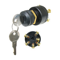 SMP39730   BLA   Sierra Marine Ignition Switch - Short Shaft 6 Terminals