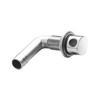 Vetus Marine Part     ST04HS     Air-vent nipple, stainless steel AISI 316, for hose Ø 16 mm, angled