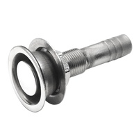 Vetus Marine Part     ST05S     Flush air-vent nipple, stainless steel AISI 316, for hose Ø 16 mm, straight