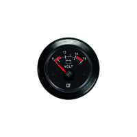 Vetus Marine Part     VLT12B     Voltmeter, black, 12 V (10-16V), cut-out size Ø 52 mm