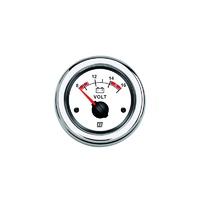 Vetus Marine Part     VLT12W     Voltmeter, white, 12 V (10-16V), cut-out size Ø 52 mm