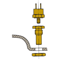 Vetus Marine Part     XHSM     Sensor for exhaust temperature alarm to fit MF/MV/LSG/LSS/MGS/MGL/MGP